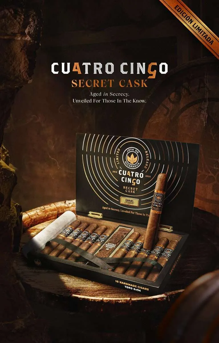 From Barrel to Legend: Joya de Nicaragua Cuatro Cinco “Secret Cask” Release!