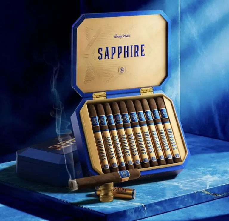 Rocky Patel Debuts Sapphire at PCA 2026 — Aged Nicaraguan Leaf Meets Honduras-Grown Binder