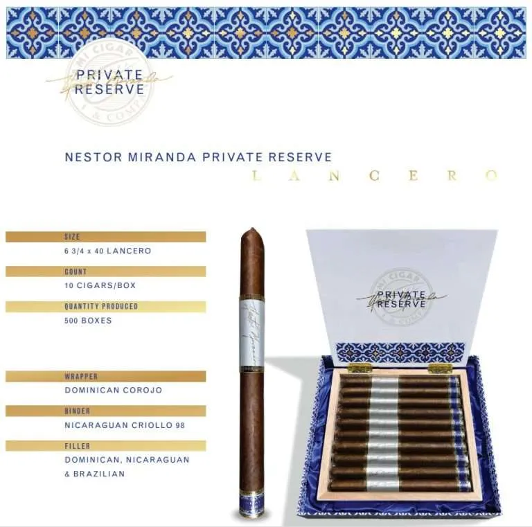 Nestor Miranda Private Reserve Lancero Returns Ahead of PCA 2026