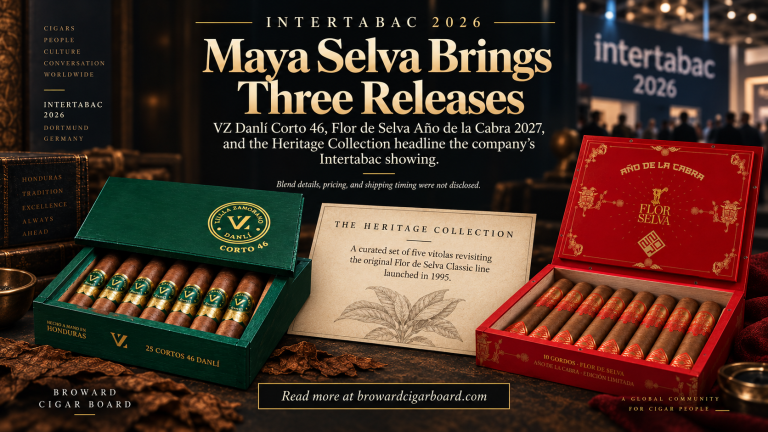 Maya Selva Cigars Brings Three New Releases to Intertabac 2026